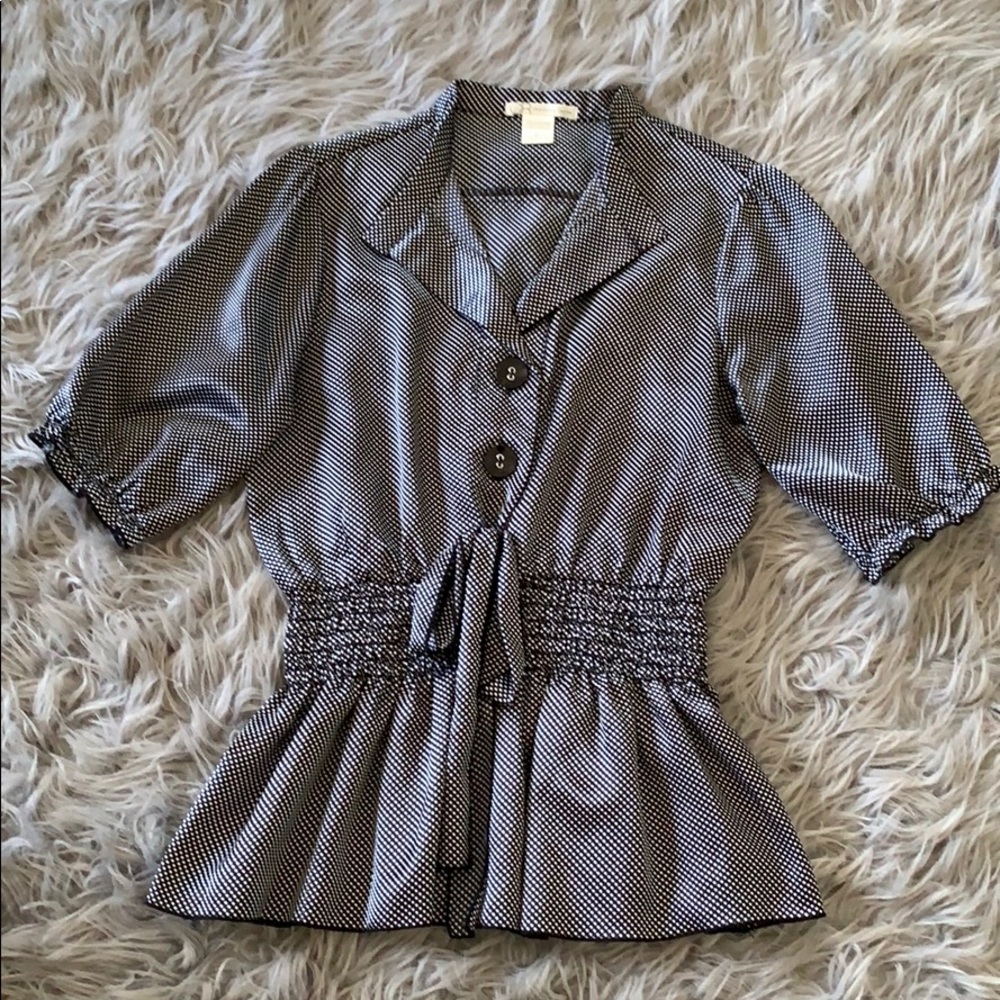 Black silk shirt